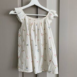 Bonpoint girl blouse floral size 14y